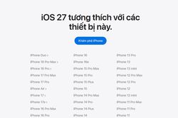 Hệ điều hành iOS 27 ra mắt: Rào cản 12GB RAM khiến chỉ ba mẫu máy dùng trọn bộ Siri AI