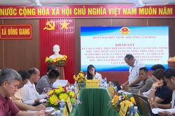 Đoàn ĐBQH Lâm Đồng khảo sát Chương trình mục tiêu quốc gia ở xã Đông Giang