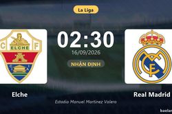 Nhận định Elche vs Real Madrid: Cơ hội bám đuổi ngôi đầu