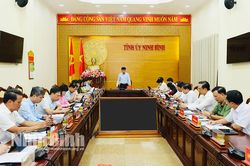 Ban Thường vụ Tỉnh ủy thảo luận, cho ý kiến về các nhiệm vụ trọng tâm