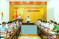Ban Thường vụ Tỉnh ủy thảo luận, cho &yacute; kiến nhiều nội dung quan trọng thuộc thẩm quyền