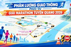 Phân luồng giao thông phục vụ Giải Marathon Tuyên Quang 2026
