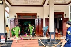Công an Quảng Trị dồn sức khắc phục hậu quả do mưa lũ