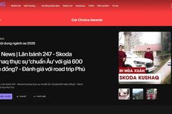 Lăn bánh 247 của Báo Điện tử VTC News được đề cử Car Choice Awards 2026
