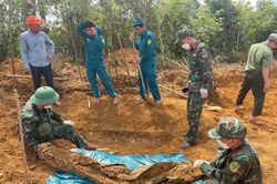 8 hài cốt liệt sĩ được tìm thấy gần Bệnh xá Đặng Thùy Trâm