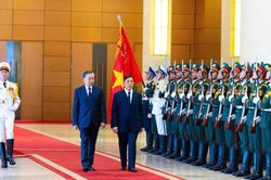 Tổng Bí thư, Chủ tịch nước Tô Lâm chủ trì Lễ đón chính thức Nhà vua Vương quốc Thái Lan và Hoàng hậu