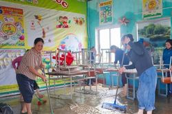 Hơn 500 học sinh ở Hà Tĩnh chưa thể trở lại trường do mưa lớn