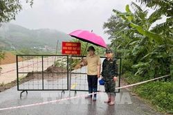 Phú Thọ: Mưa dông gây sạt lở nghiêm trọng tại xã Tu Vũ