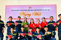 Đạ Tẻh thu 168 đơn vị máu tại Ngày hội hiến máu tình nguyện