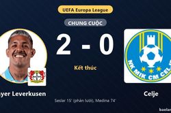 Đánh bại Celje tại BayArena, Bayer Leverkusen khởi đầu thuận lợi ở Europa League