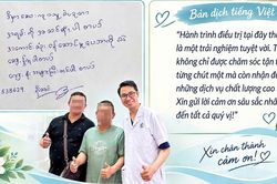 Du khách Myanmar viết thư cảm ơn bác sĩ Việt cứu khỏi 'án tử'