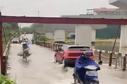 Xã An Khánh thông báo dừng lưu thông nhiều cầu bắc qua sông Đáy