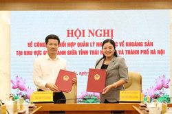Hà Nội và Thái Nguyên ký kết Quy chế phối hợp quản lý khoáng sản