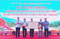 Quảng Ngãi: Đón nhận Bằng xếp hạng Di tích cấp tỉnh 'Dượng Bảy'