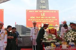 Đà Nẵng: Tổ chức lễ truy điệu, an táng hài cốt 17 liệt sĩ
