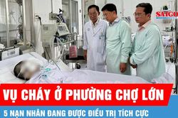 Lãnh đạo TPHCM thăm các nạn nhân vụ cháy ở phường Chợ Lớn