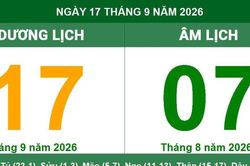 Lịch âm 17/9 - Xem lịch âm ngày 17/9