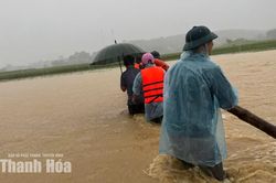 Xã Điền Lư thiệt hại nhiều về nông nghiệp và hạ tầng giao thông