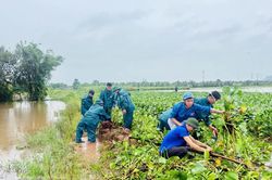 Tuổi trẻ Thanh Hóa hỗ trợ người dân ứng phó với mưa lũ