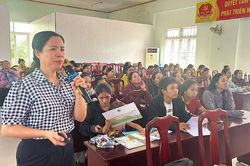 Hơn 80 hội viên, phụ nữ xã Đông Khánh Sơn được tập huấn công tác bảo vệ môi trường