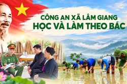 Công an xã Lâm Giang học và làm theo Bác