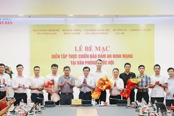 Bế mạc diễn tập thực chiến bảo đảm an ninh mạng tại Văn phòng Quốc hội