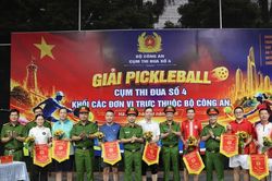 Sôi nổi Hội thao Giải Pickleball năm 2026 trong Cụm thi đua số 4