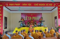 Hạ trường Phật giáo tỉnh Tuyên Quang tổ chức lễ Tạ pháp PL.2570