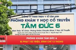 Phòng khám Tâm Đức 6 bị đình chỉ 12 tháng, phạt 152 triệu