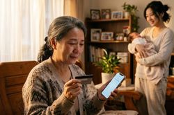 Chăm con dâu ở cữ 30 ngày, mẹ chồng bật khóc khi xem số dư trong thẻ