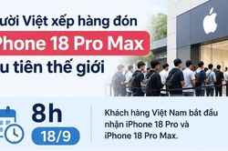 Người Việt xếp hàng đón iPhone 18 Pro Max đầu tiên thế giới