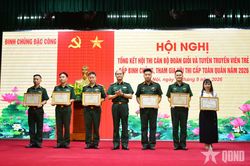Binh chủng Đặc c&ocirc;ng khen thưởng đội tuyển đoạt giải cao tại hội thi c&aacute;n bộ Đo&agrave;n giỏi to&agrave;n qu&acirc;n năm 2026