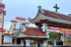 Nước lũ dâng, nhiều khu vực tại giáo xứ Mỹ Thủy ở Ninh Bình ngập sâu