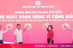 Hưởng ứng đợt thi đua '80 ngày hành động vì cộng đồng' tại Hà Tĩnh