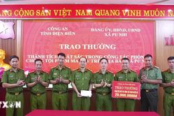 Điện Biên khen thưởng lực lượng phá thành công chuyên án ma túy lớn