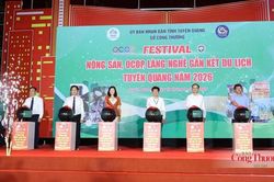 Khai mạc Festival nông sản, OCOP, làng nghề gắn du lịch Tuyên Quang