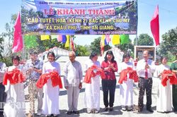 Châu Phú khánh thành cầu Tuyết Hoa kinh phí hơn 2 tỷ đồng