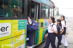 Xe buýt sẵn sàng phục vụ học sinh, sinh viên