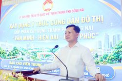 Phó Chủ tịch Thường trực Ủy ban MTTQ Việt Nam thành phố Hà Anh Dũng triển khai chuyên đề xây dựng ý thức công dân đô thị tại xã Minh Đức
