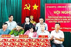Ra mắt mô hình dân vận khéo xây dựng khu dân cư không ma túy tại xã Mang Yang