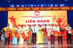 8 đội Cụm thi đua số 2 Ủy ban MTTQ Việt Nam tỉnh Khánh Hòa tham gia Liên hoan nghệ thuật quần chúng