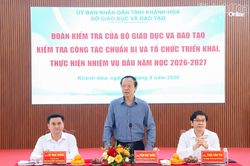 Bộ Giáo dục và Đào tạo kiểm tra công tác tổ chức năm học mới tại Khánh Hòa