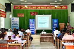 Xã Nam Cam Ranh phối hợp tuyên truyền, phát triển người tham gia bảo hiểm xã hội, bảo hiểm y tế