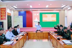 Xã Lương Thịnh diễn tập cơ chế phòng thủ năm 2026