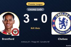 Hạ gục Chelsea 3-0, Brentford bám sát đối thủ trên bảng xếp hạng Premier League