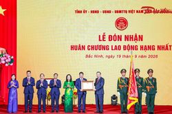 Công bố Nghị quyết của Quốc hội về thành lập thành phố Bắc Ninh và đón nhận Huân chương Lao động hạng Nhất