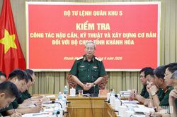 Lực lượng vũ trang tỉnh Khánh Hòa đạt kết quả tích cực trong công tác hậu cần, kỹ thuật