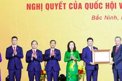 Công bố Nghị quyết của Quốc hội về thành lập TP Bắc Ninh