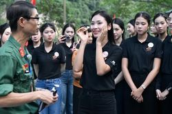 Cuộc gặp đặc biệt của 53 thí sinh Hoa hậu Việt Nam với người lính Vị Xuyên
