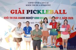Bế mạc Giải Pickleball chào mừng thành công Đại hội Hiệp hội Doanh nghiệp tỉnh Lào Cai